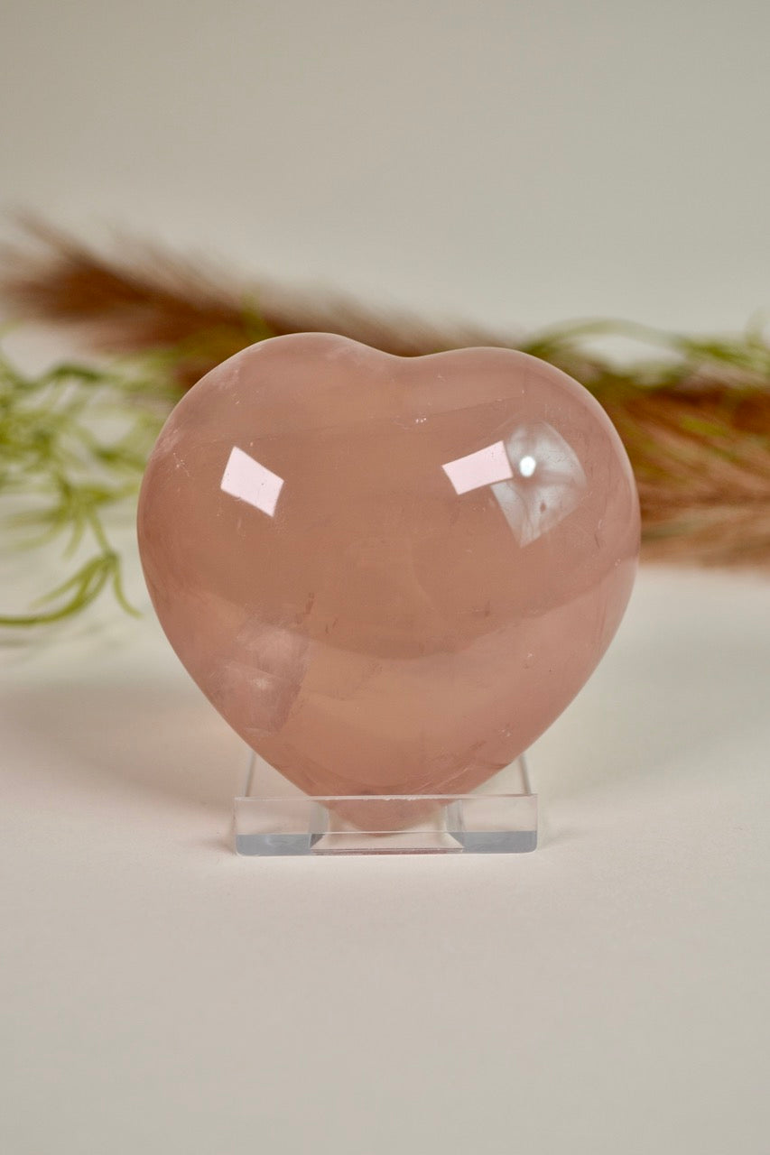 Gemmy Rose Quartz Heart