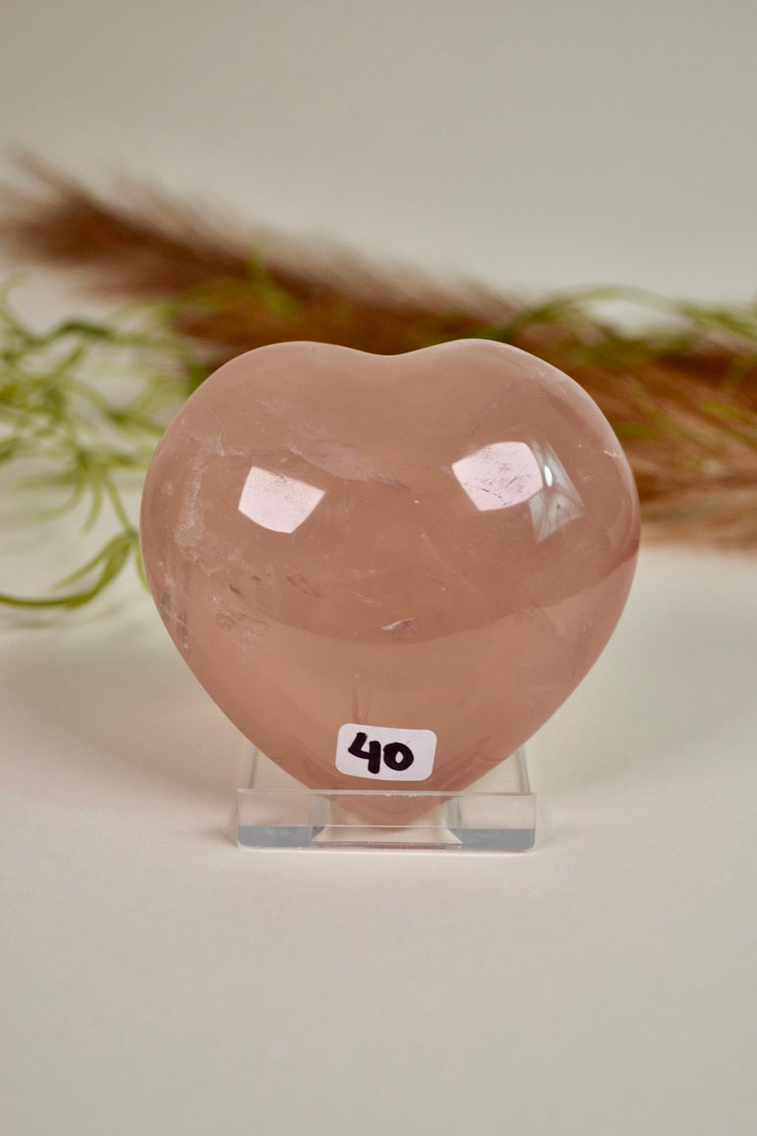 Gemmy Rose Quartz Heart