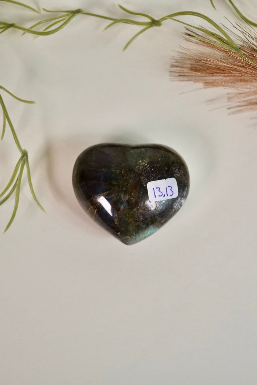 Labradorite Heart