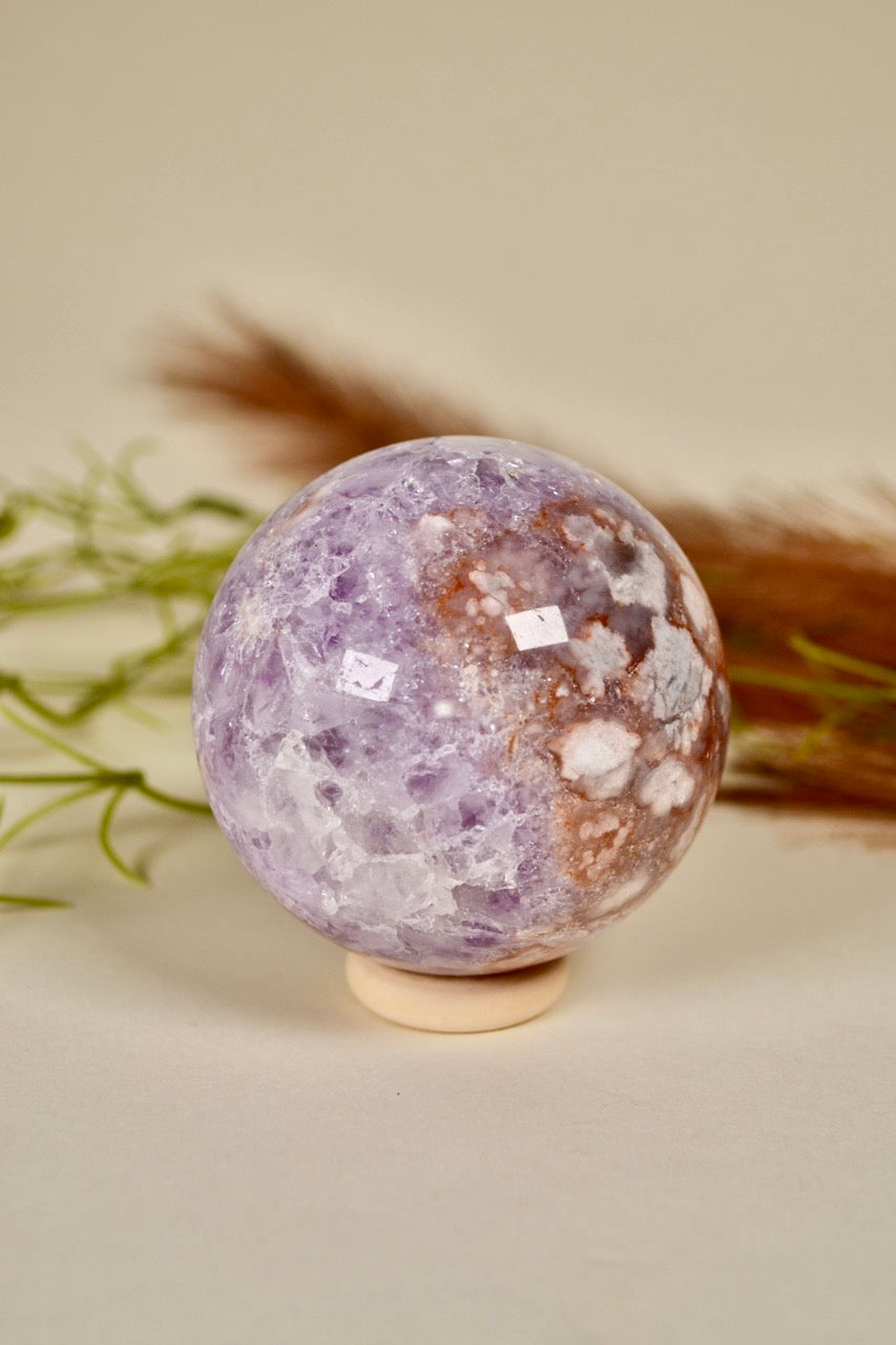 Pink Amethyst x Lilac Amethyst Sphere