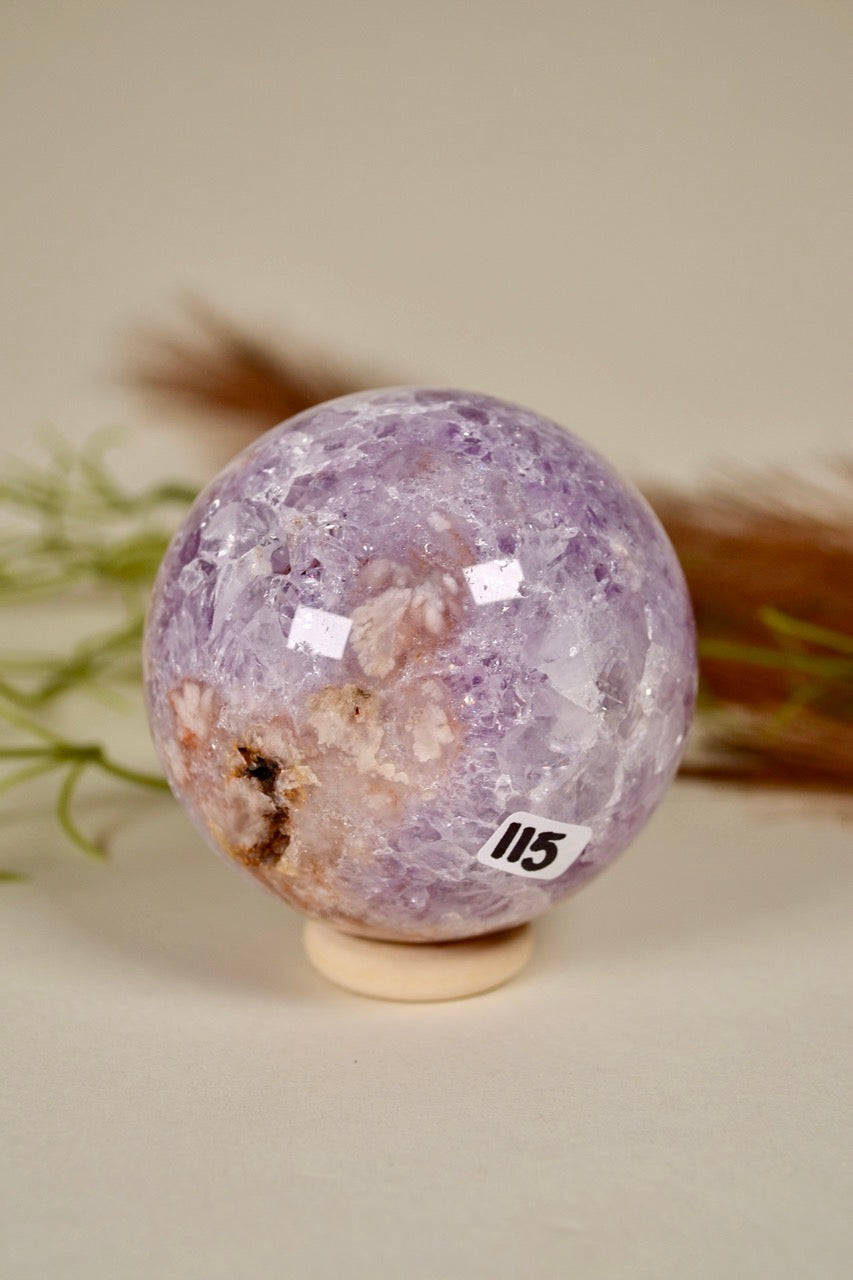 Pink Amethyst x Lilac Amethyst Sphere