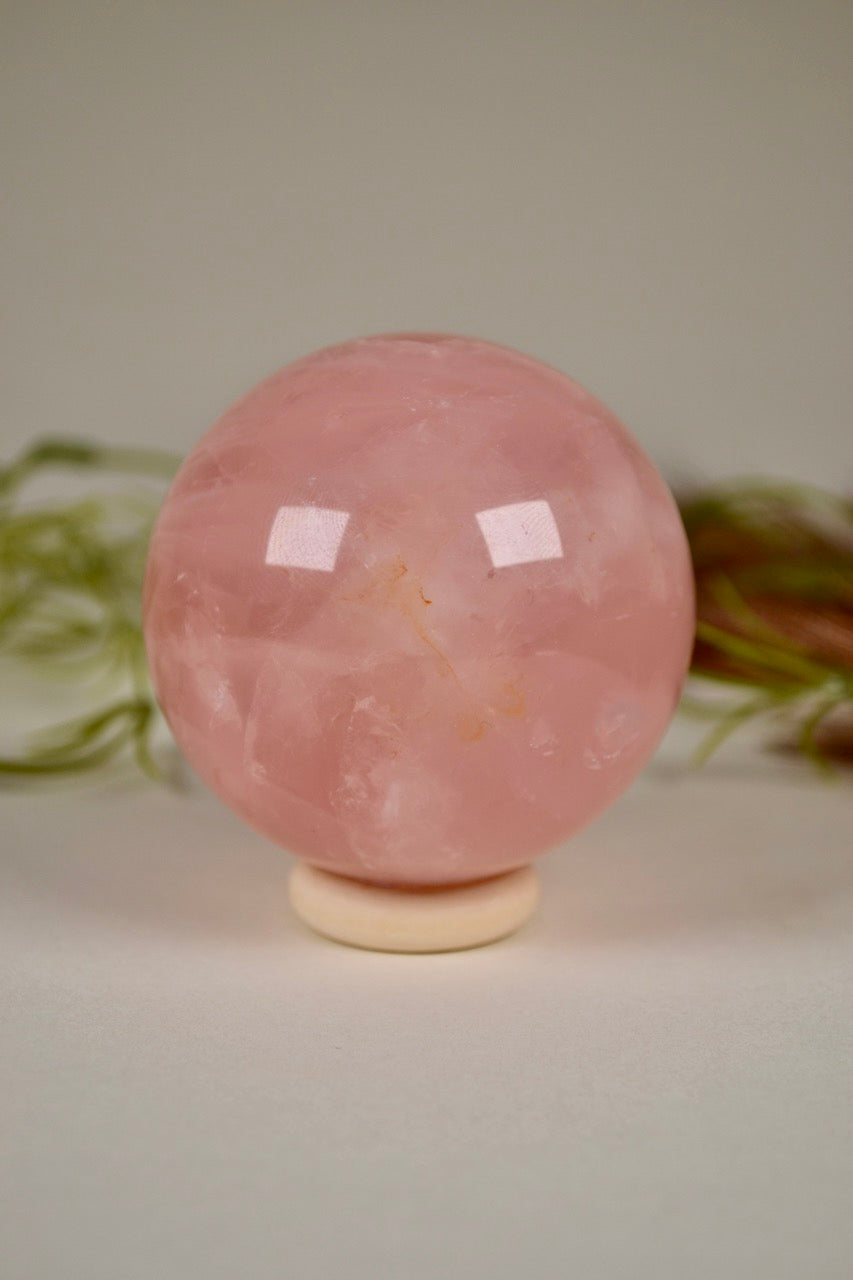 Star Rose Quartz Sphere (Rare find!)