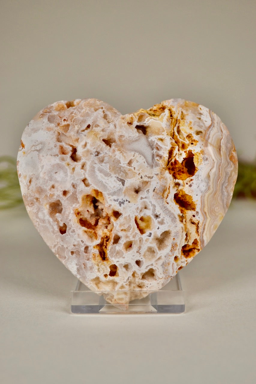 Crazy Lace Agate Heart