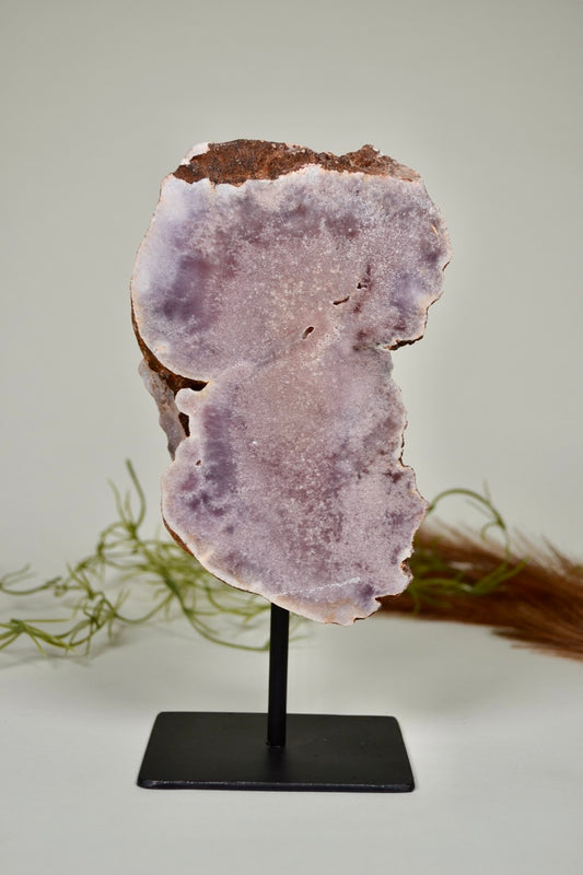 Pink Amethyst on Black stand