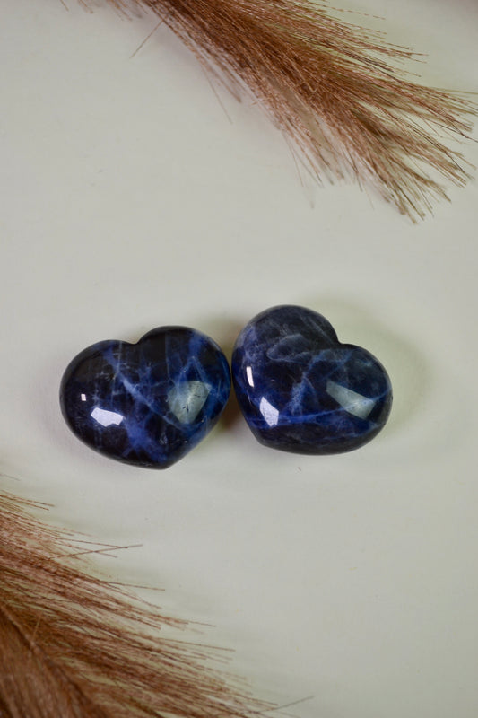 Chubby Sodalite Heart