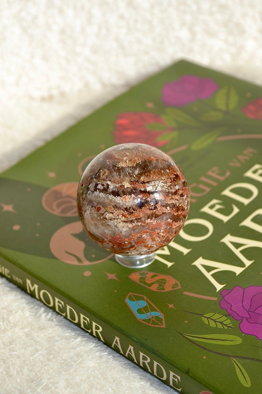 Thousand Layer Lodolite Quartz Sphere