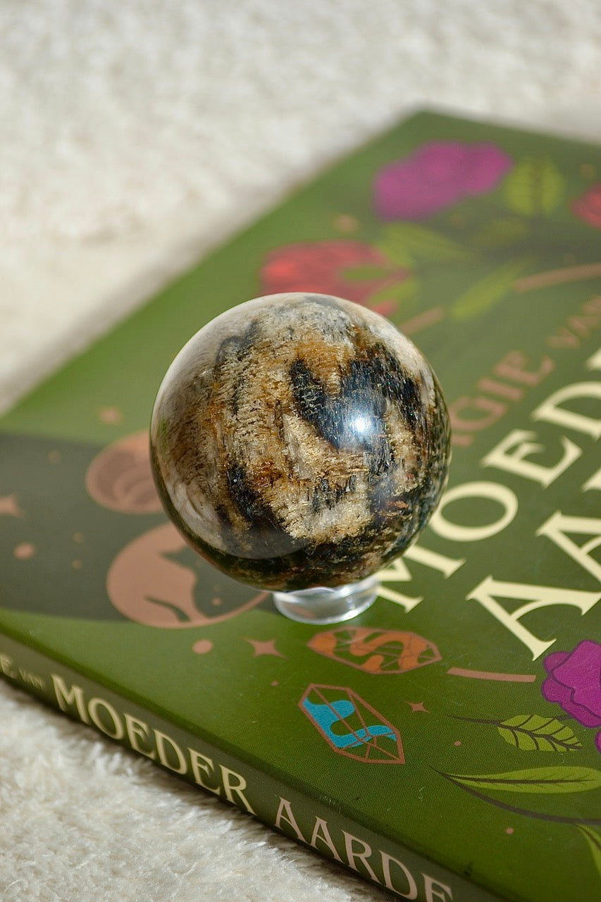 Thousand Layer Lodolite Quartz Sphere