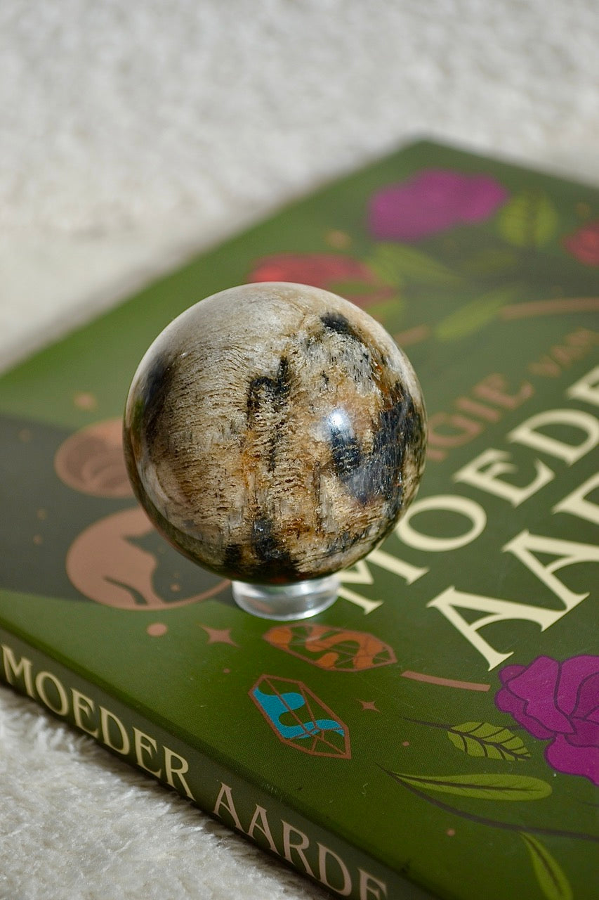 Thousand Layer Lodolite Quartz Sphere