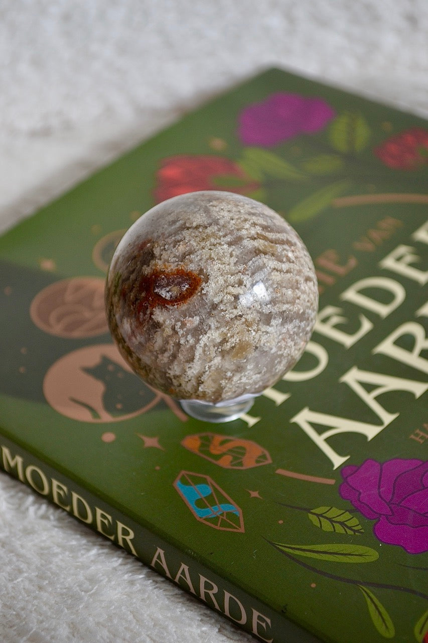 Thousand Layer Lodolite Quartz Sphere