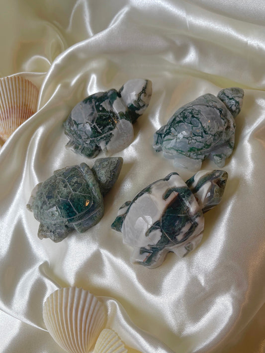 Moss Agate Turtle