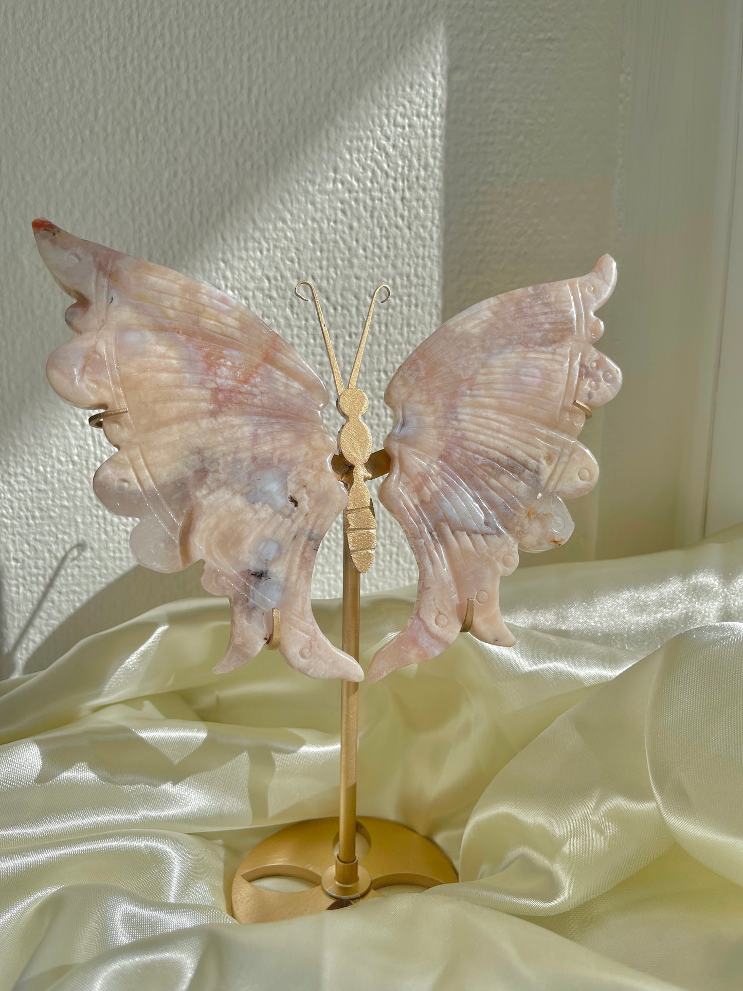 Pink Flower Agate wings