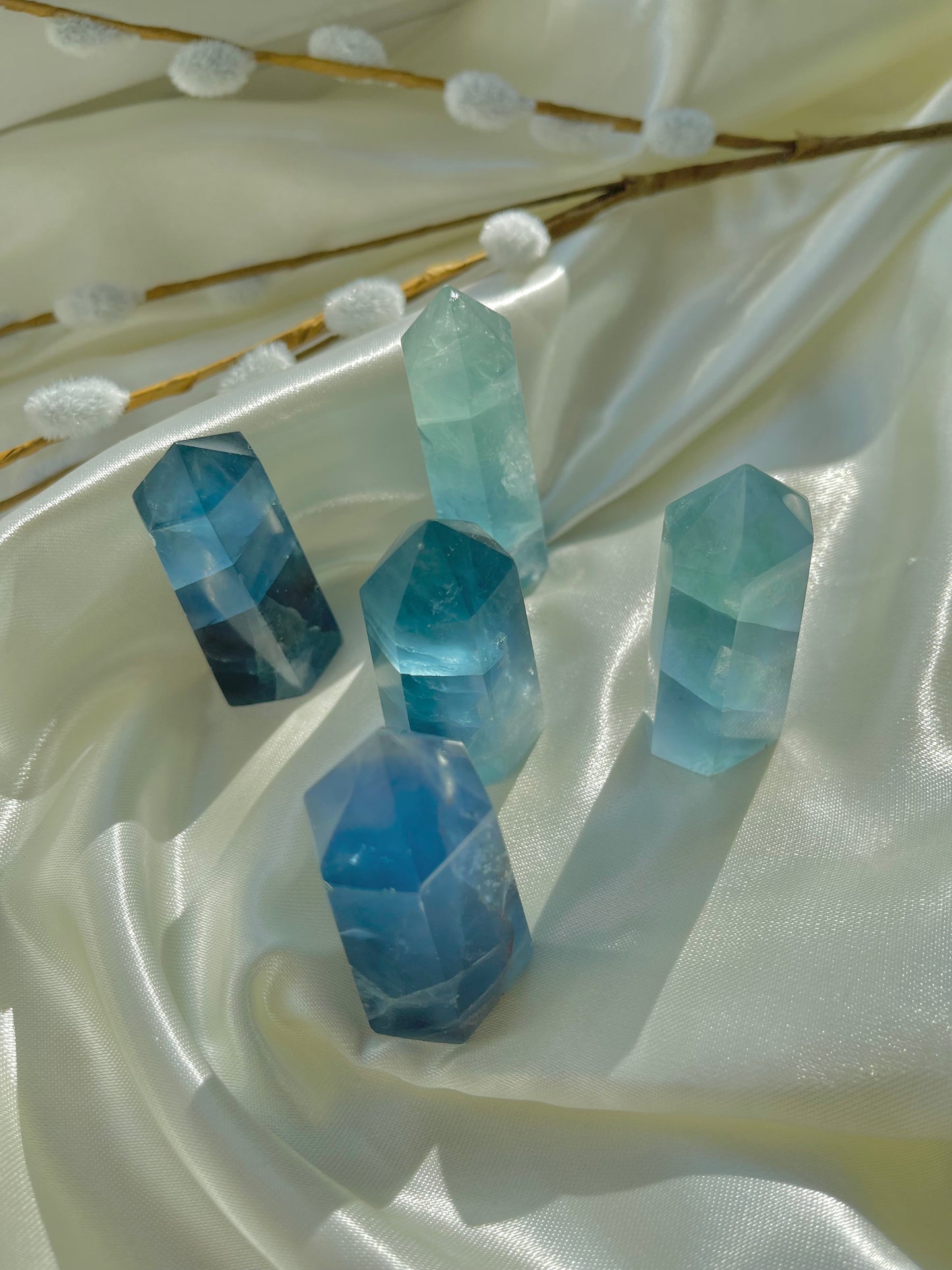 Blue Fluorite towers