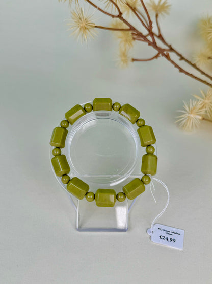 HQ Green Alashan Agate Bracelet