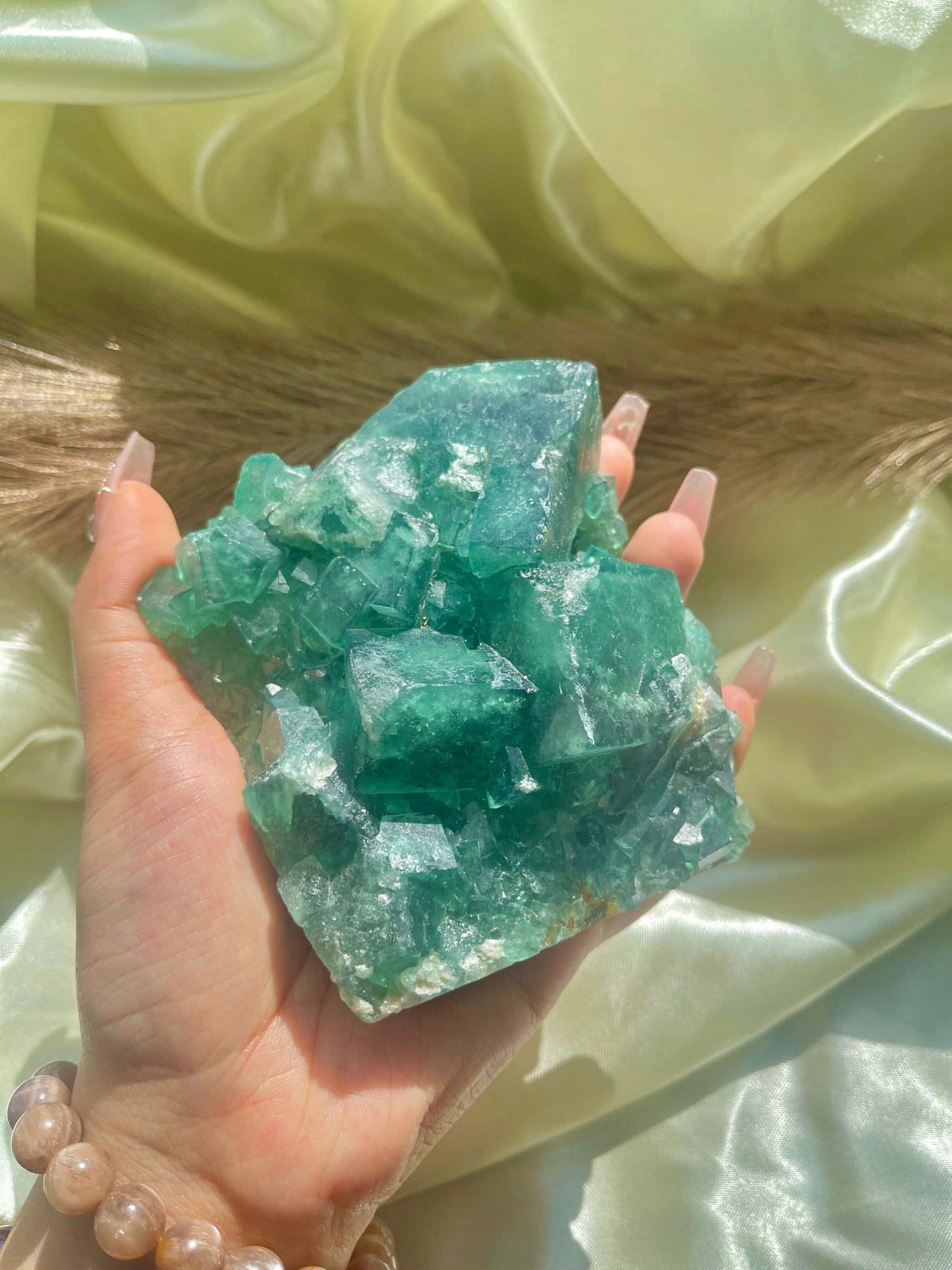 Raw Green Fluorite specimen