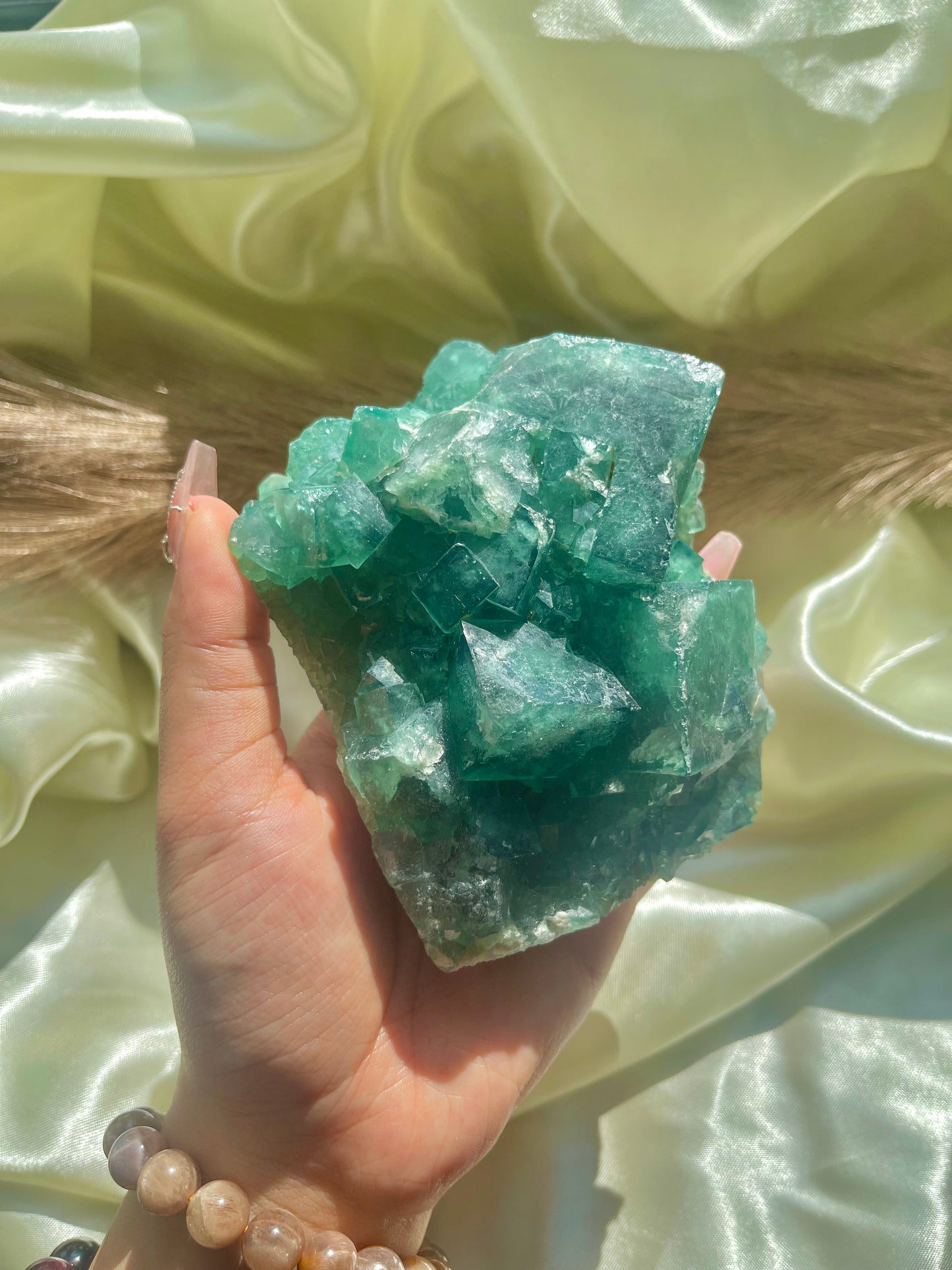 Raw Green Fluorite specimen