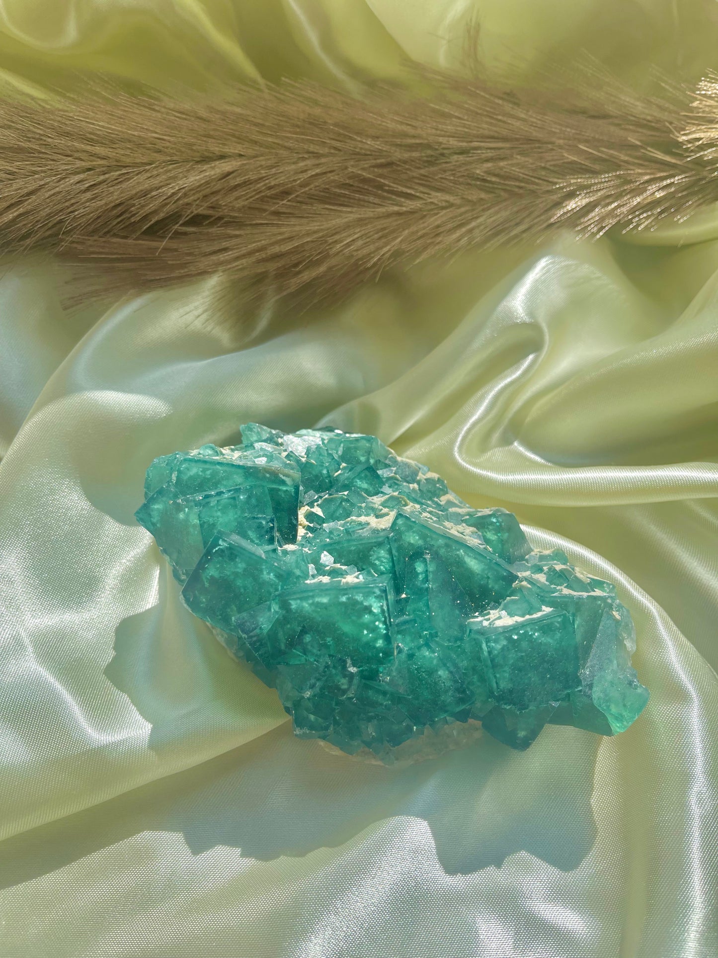 Raw Green Fluorite specimen