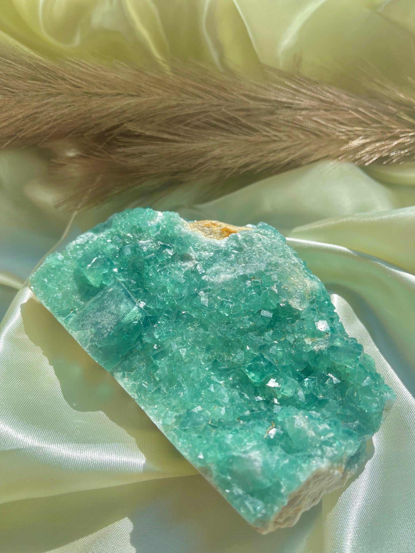 Raw Green Fluorite specimen