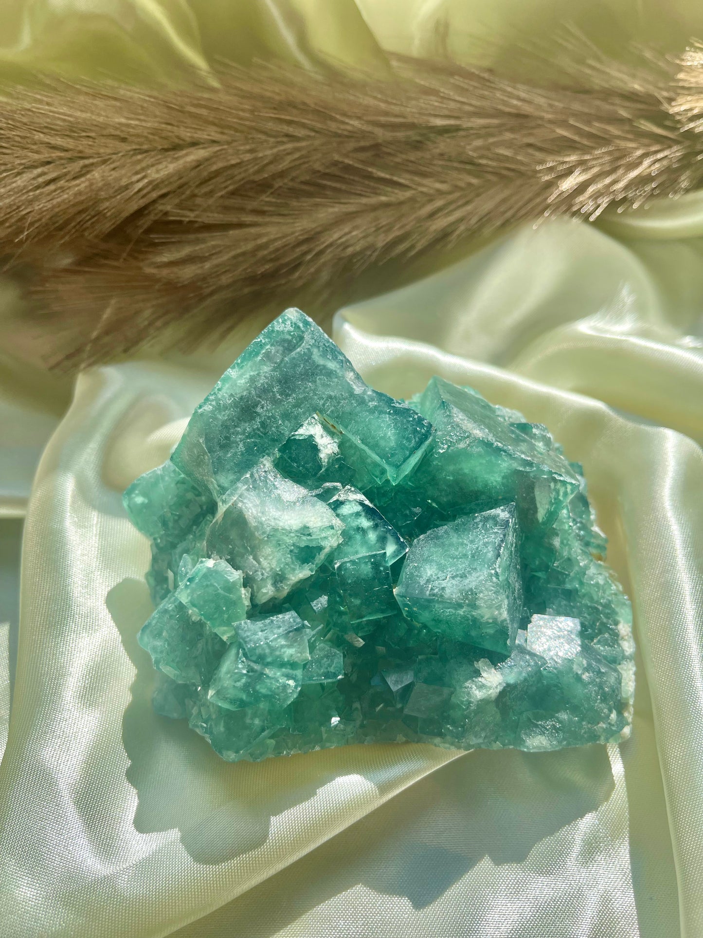 Raw Green Fluorite specimen