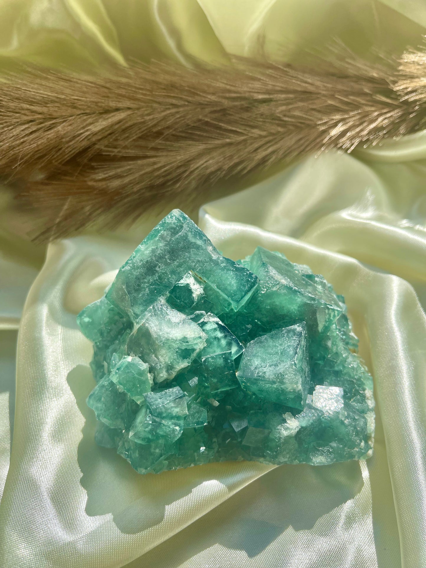 Raw Green Fluorite specimen