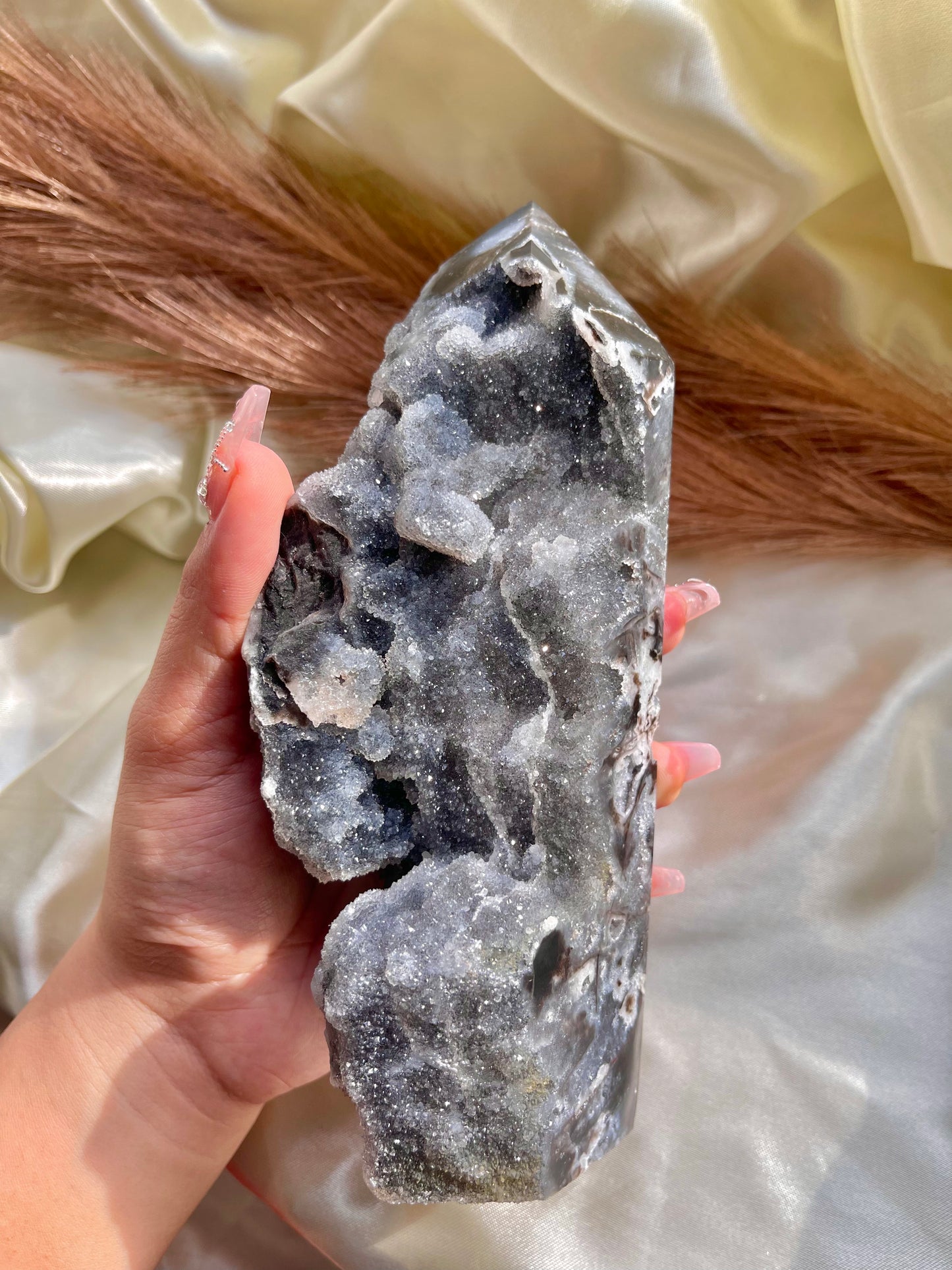 Super druzy Sphalerite big tower (B)