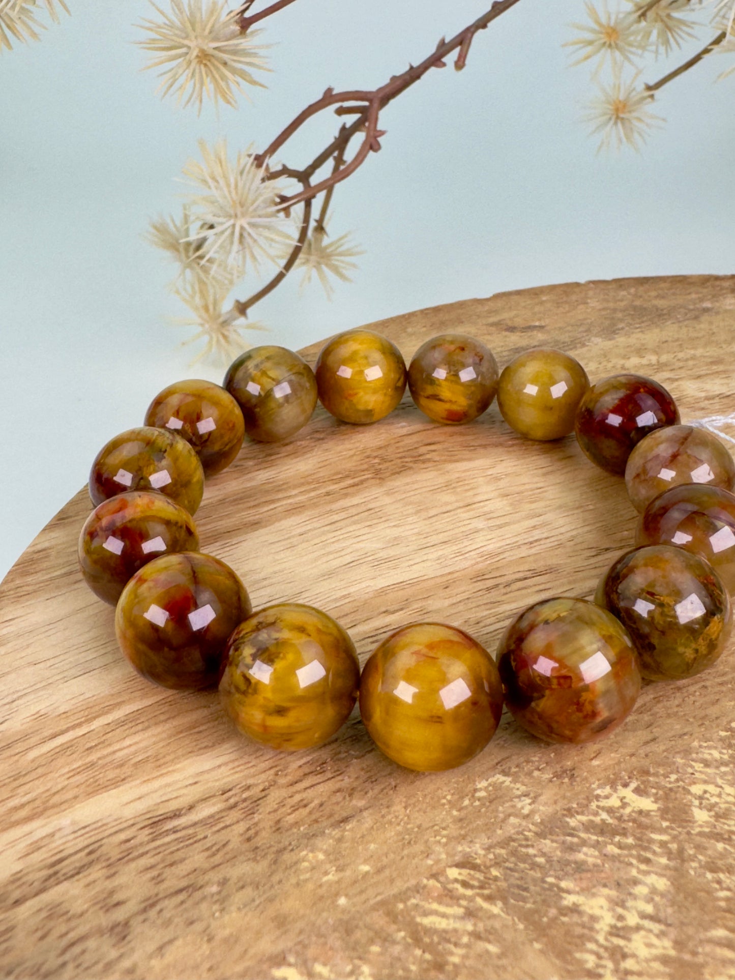 HQ Golden Pietersite Bracelet 15mm A