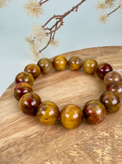 HQ Golden Pietersite Bracelet 15mm A