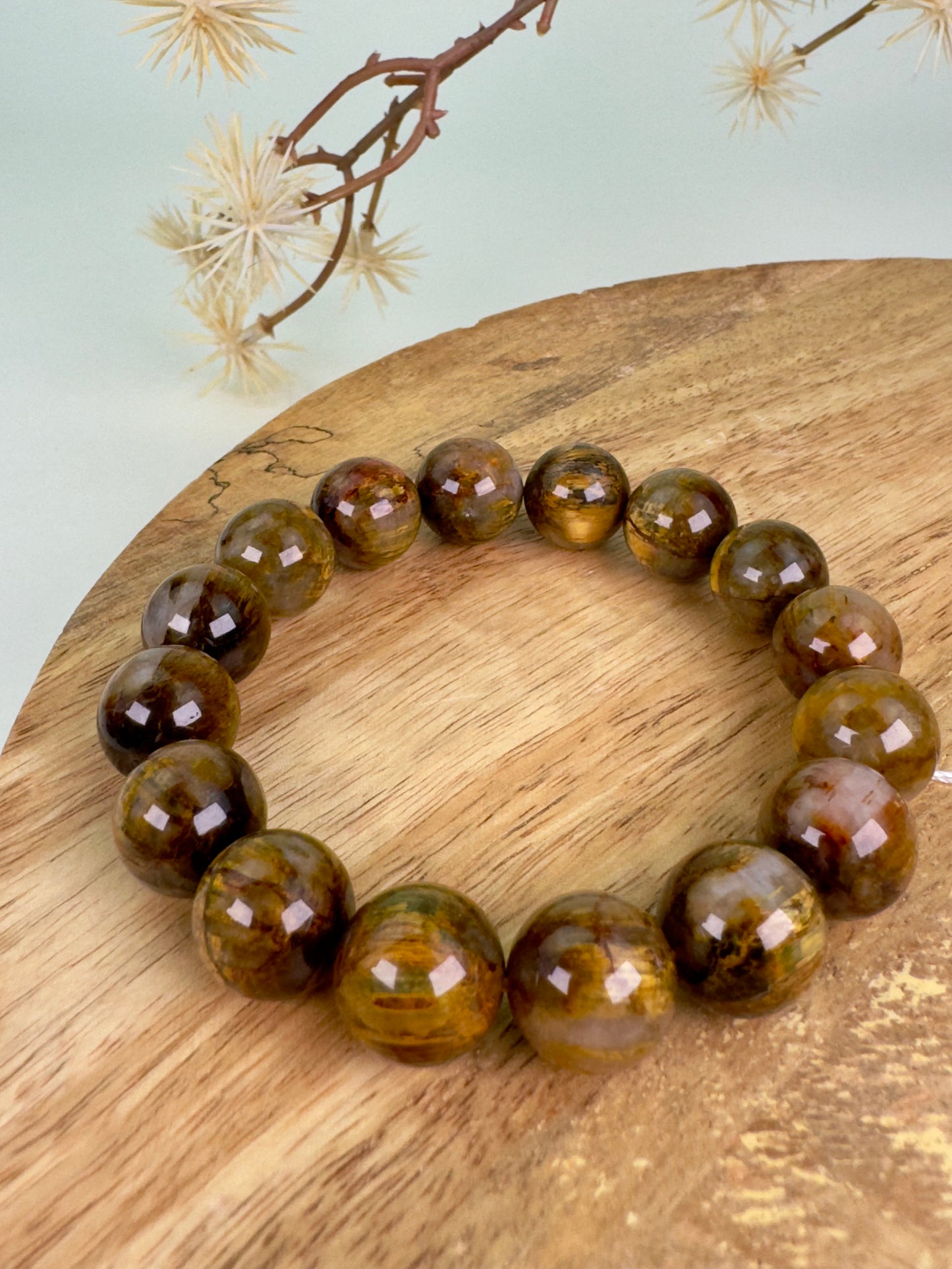 HQ Golden Pietersite Bracelet 13mm B