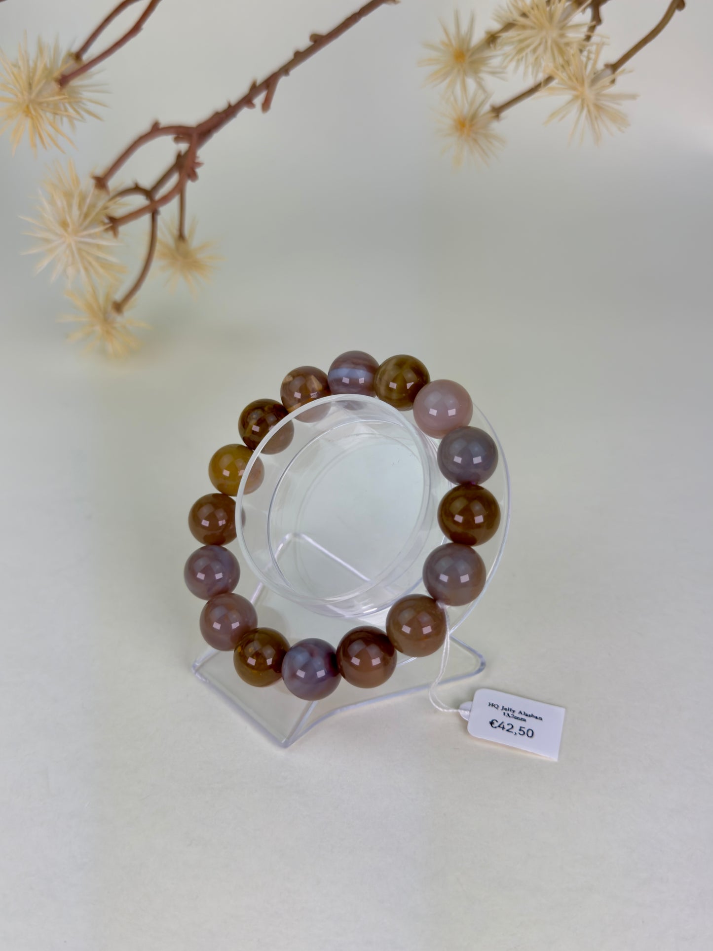 HQ Jelly Alashan Agate Bracelet 13mm