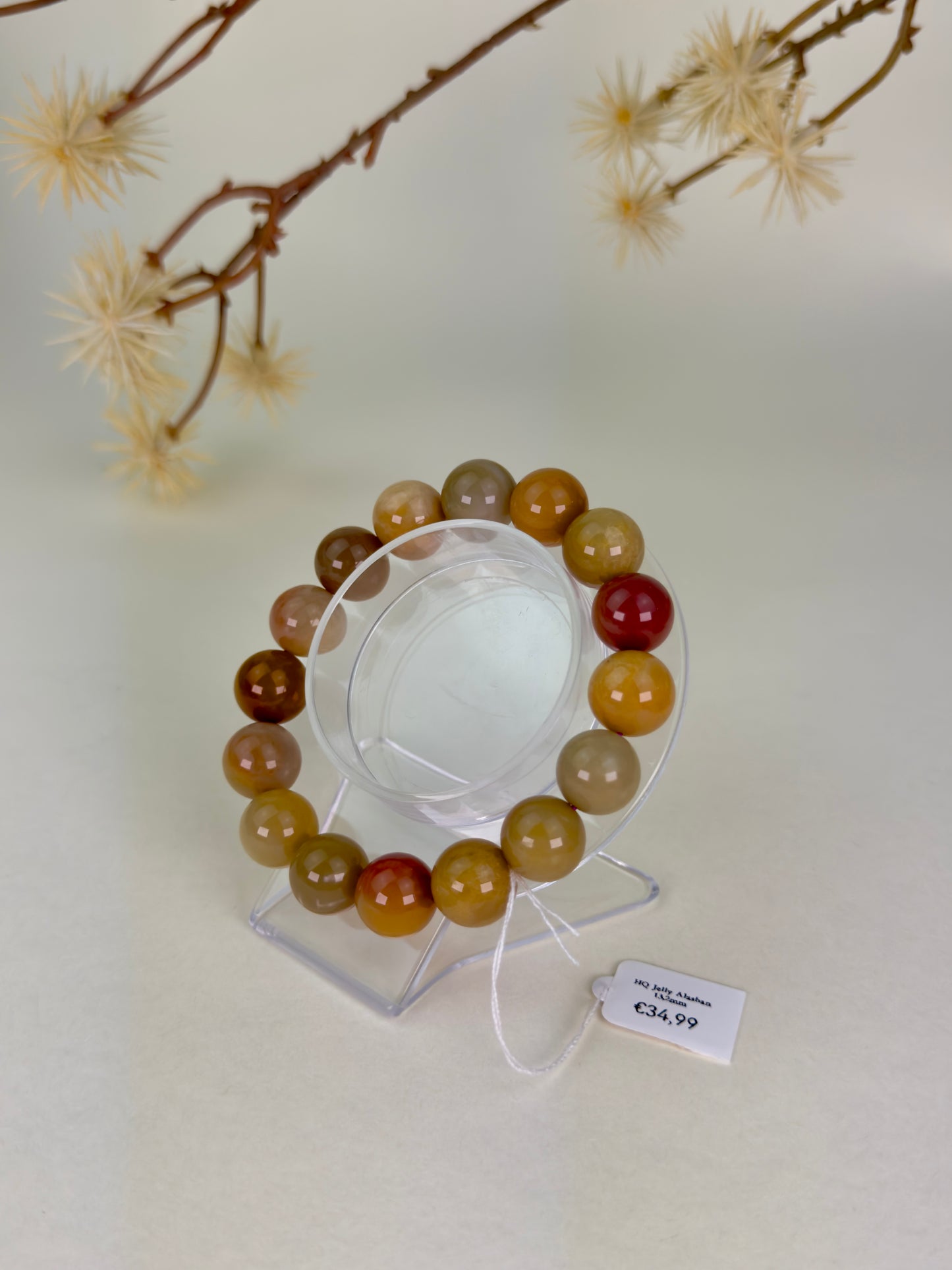 HQ Jelly Alashan Agate Bracelet 13mm