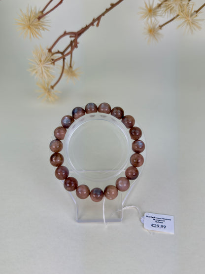 HQ Backbone Sunstone Moonstone Bracelet 10mm