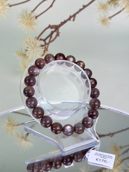 HQ Backbone Black Sunstone Moonstone Bracelet 10mm