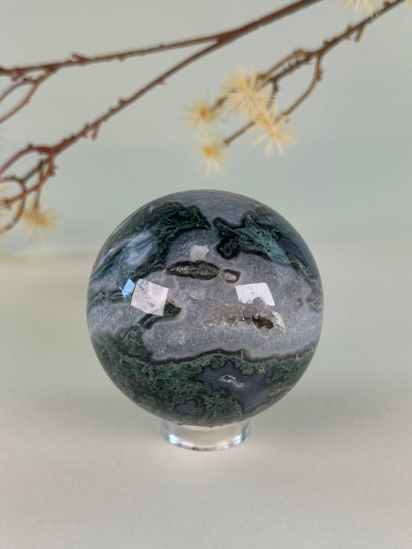 Moss Agate Sphere