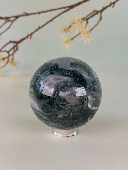 Moss Agate Sphere