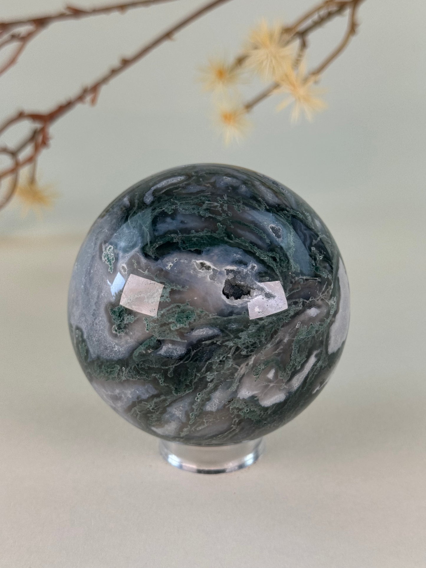 Moss Agate Sphere