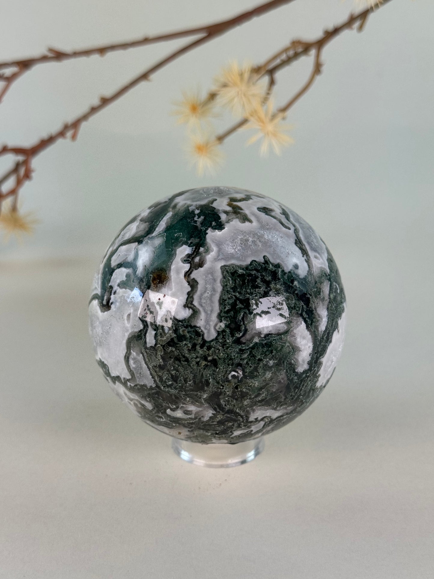 Moss Agate Sphere