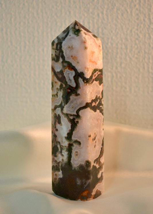 Red Moss Agate Tower A