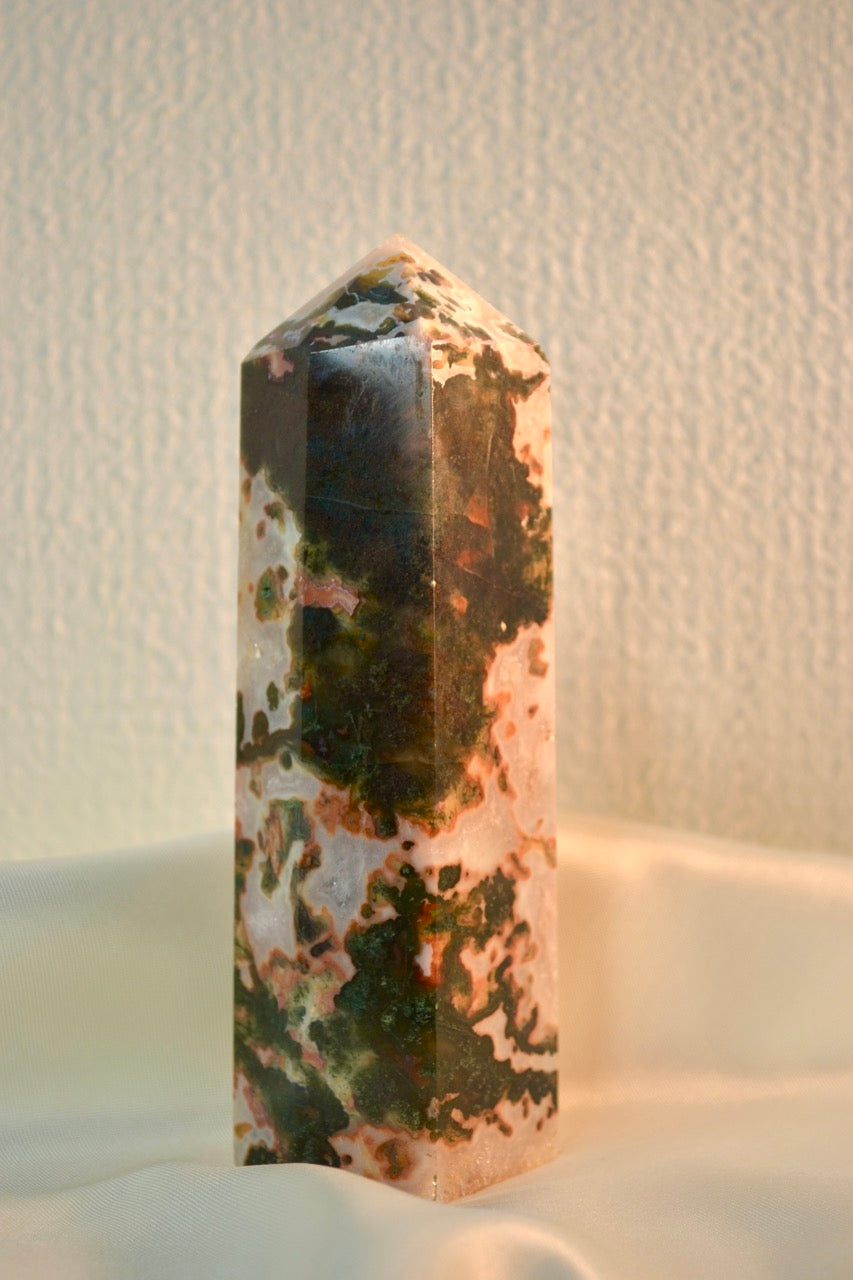 Red Moss Agate Tower C