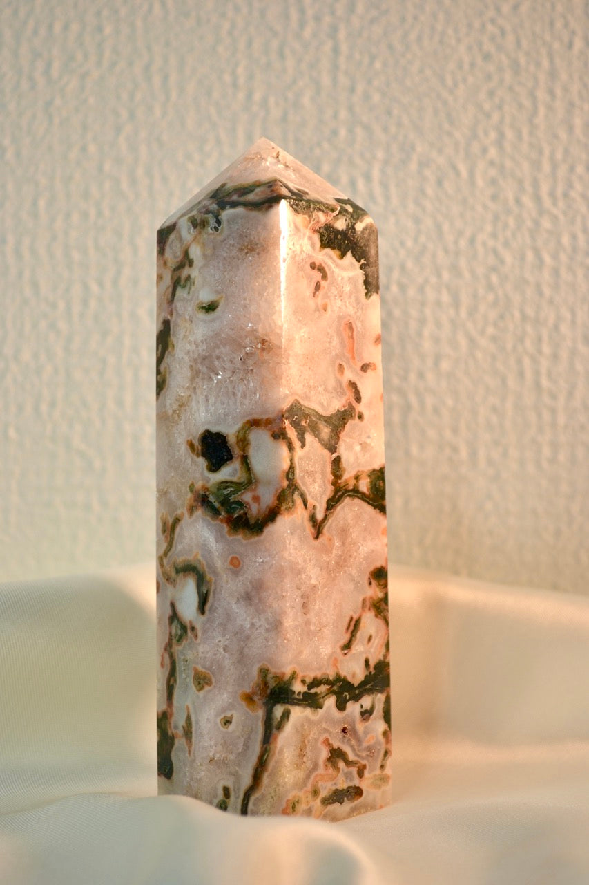 Red Moss Agate Tower C