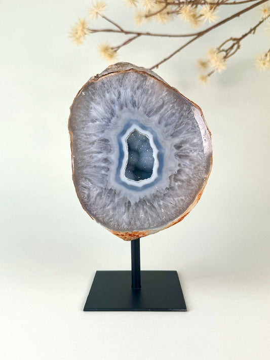 Druzy Agate on Stand