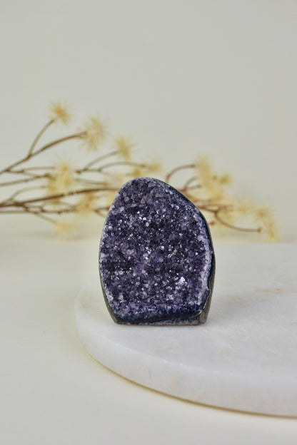 Amethyst Cut Base Cluster A07