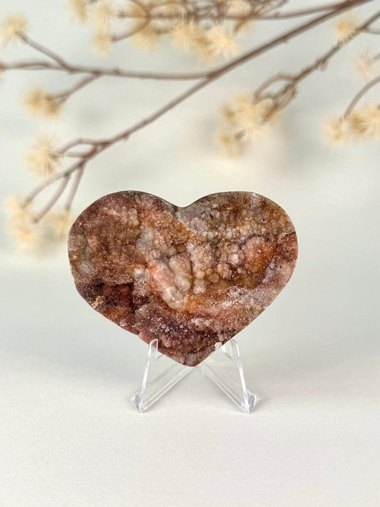 Druzy Chalcedony Heart A