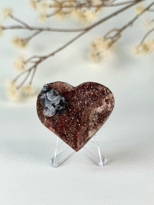 Druzy Chalcedony Heart C