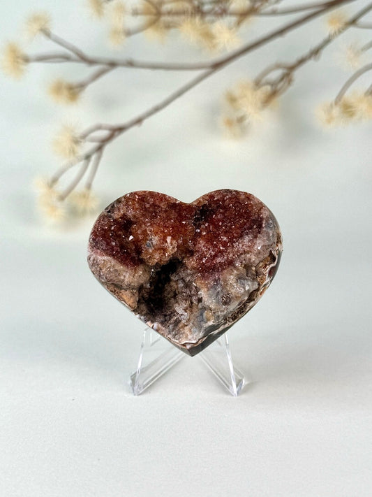 Druzy Chalcedony Heart D