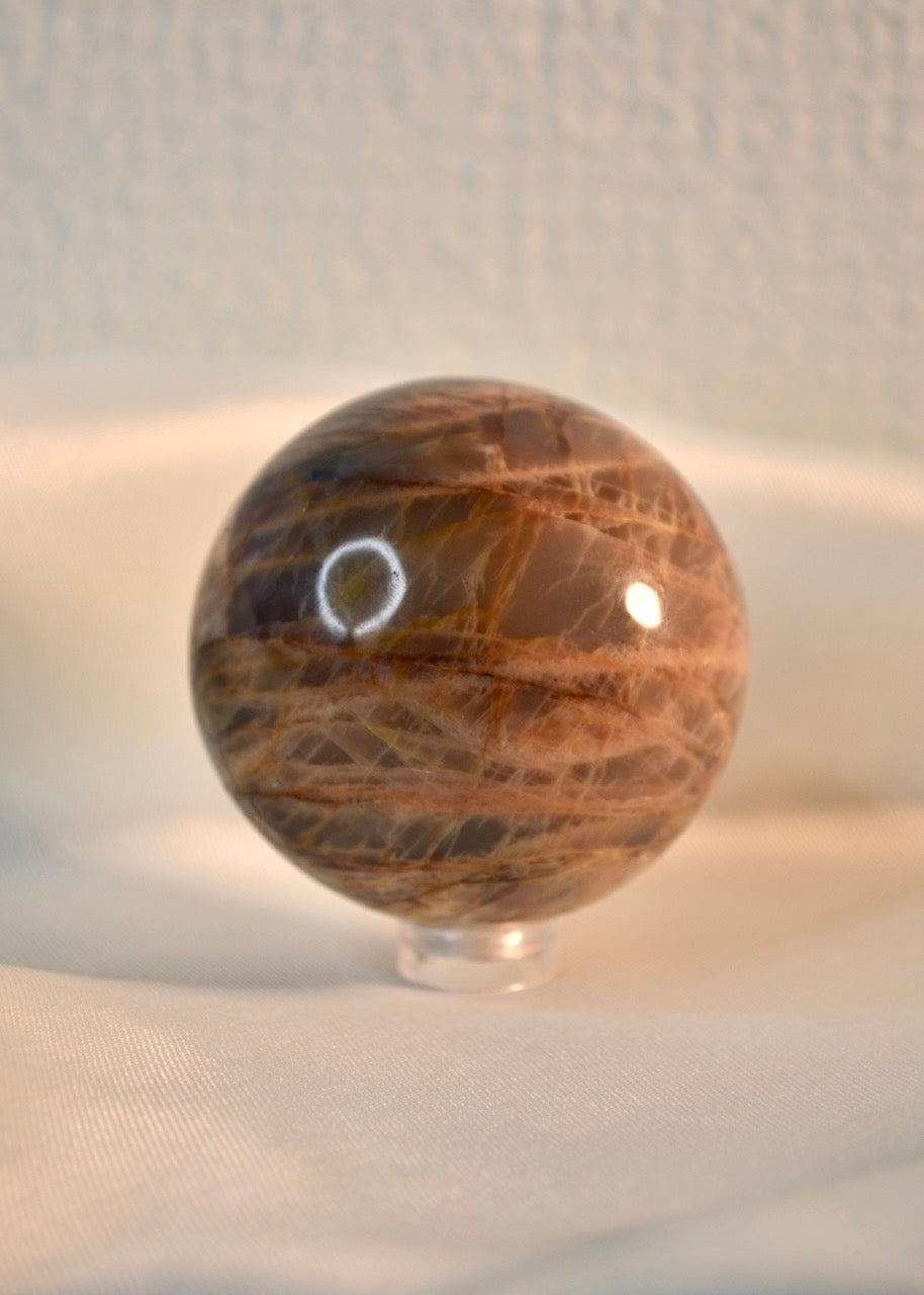 Peach Moonstone Sphere A