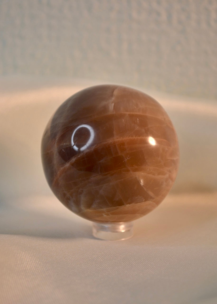 Peach Moonstone Sphere B