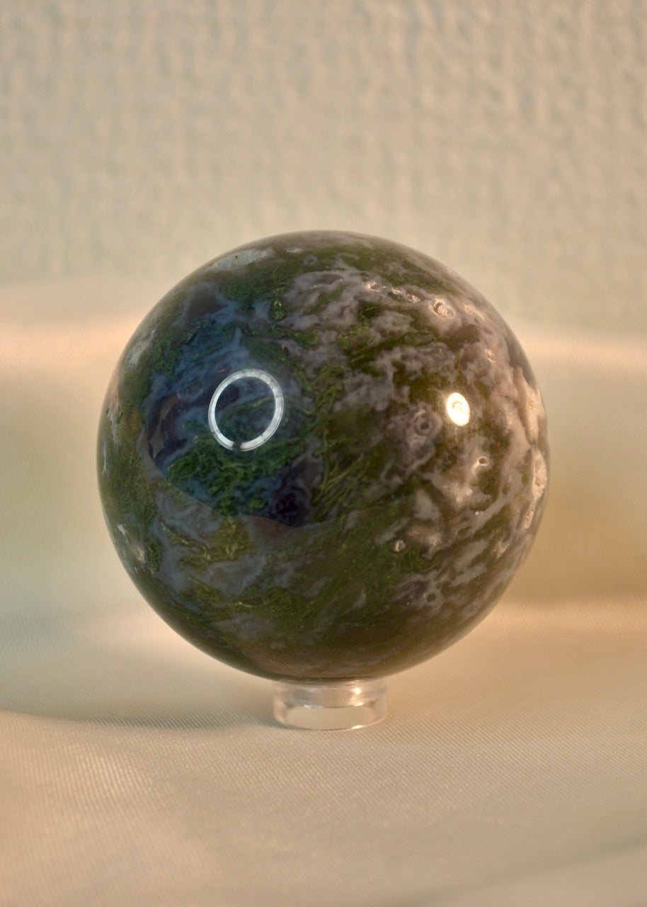 Moss Agate Sphere B