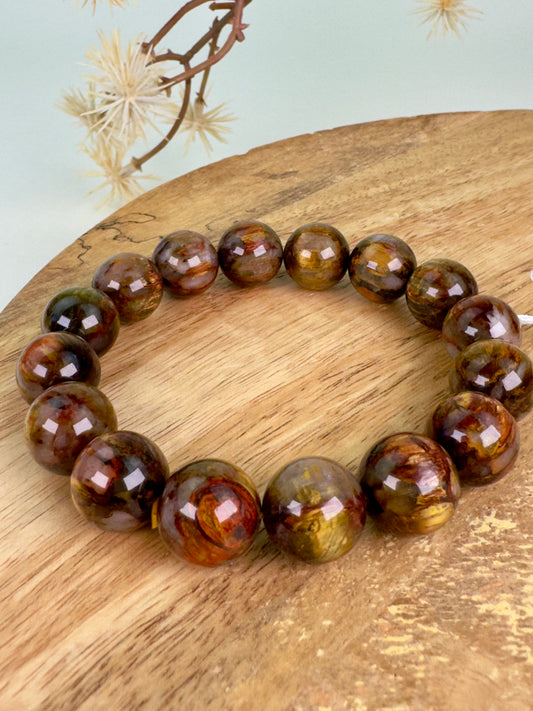 HQ Golden Pietersite Bracelet 13mm A