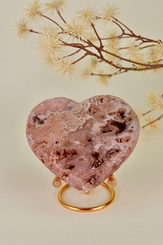 Pink Amethyst Heart A