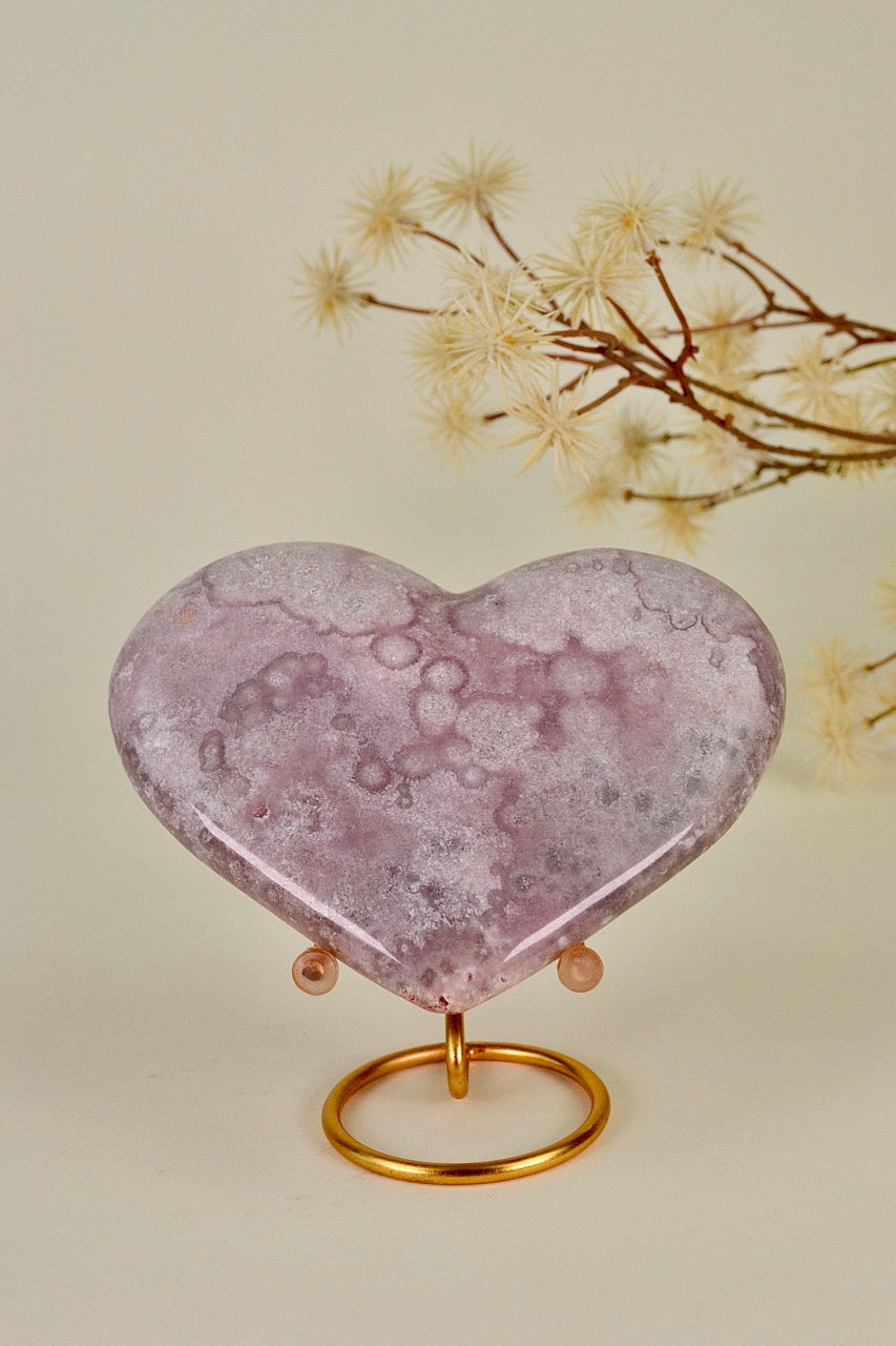 Pink Amethyst Heart B