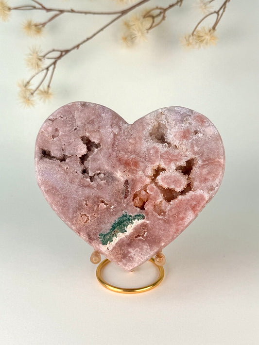 Pink Amethyst Heart C